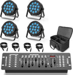 4pcs 84W LED Par Can Lights with Bag