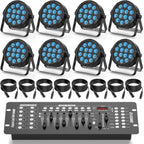 4pcs 84W LED Par Can Lights with Bag