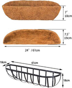 4pcs Large Wall Trough Rail Planters