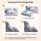 4pcs Orthopaedic Bed Wedge Set — 55CM Wide