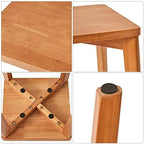 4pcs Wooden Stool Stacking Breakfast Counter Height Stools