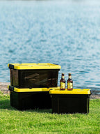 4x15L Storage Boxes Plastic Box with Lids Container
