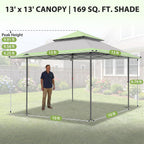 4x4 M Straight Leg Pop Up Canopy Tent