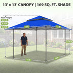 4x4 M Straight Leg Pop Up Canopy Tent