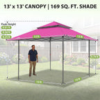 4x4 M Straight Leg Pop Up Canopy Tent