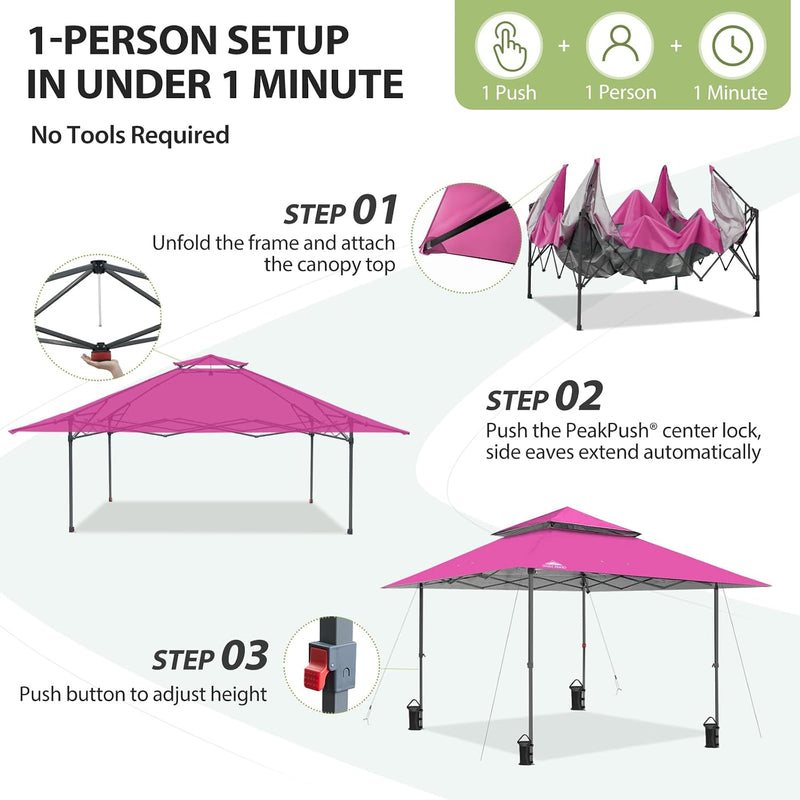 4x4 M Straight Leg Pop Up Canopy Tent