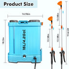 5.2 Gallon Backpack Battery Powered Garden Sprayer 0-100PSI