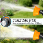 5.2 Gallon Backpack Battery Powered Garden Sprayer 0-100PSI