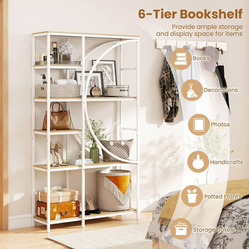5 6-Tier Bookcase 175 177CM