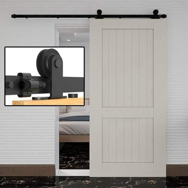 5.6FT Sliding Door Track Barn Hardware Kit