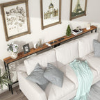 5.9" Skinny Console Table with Charging Station Narrow