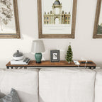 5.9" Skinny Console Table with Charging Station Narrow