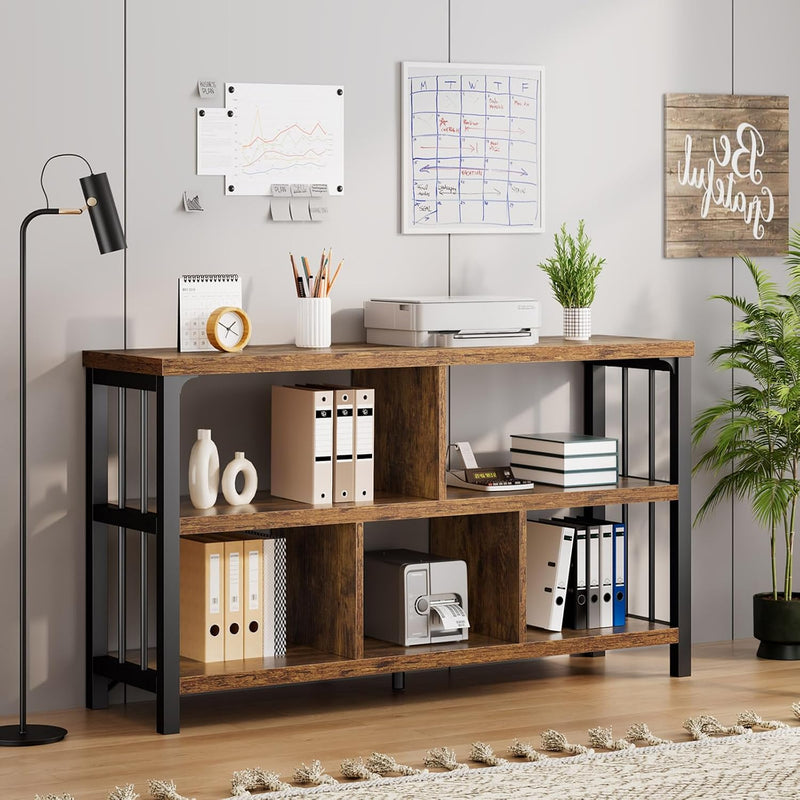5 Cube Storage Organiser Bookshelf Low Bookcase