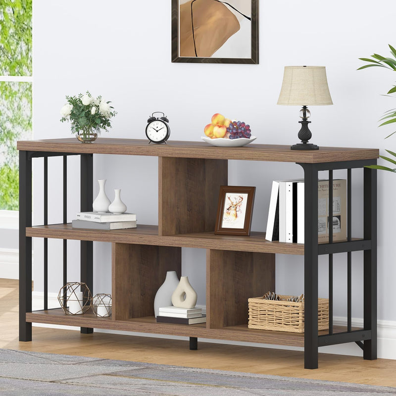 5 Cube Storage Organiser Bookshelf Low Bookcase