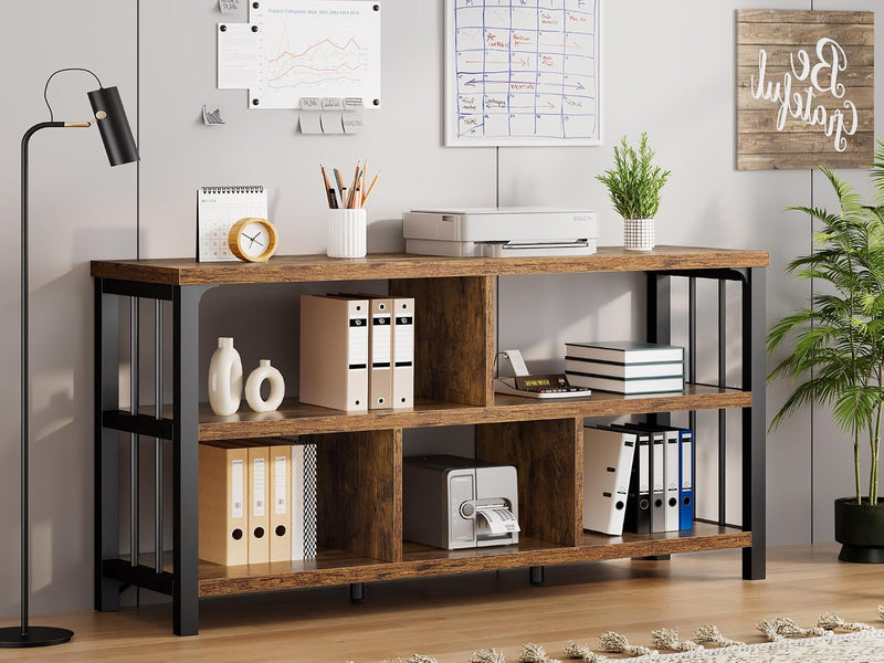 5 Cube Storage Organiser Bookshelf Low Bookcase