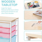 5-Drawer Storage Trolley Rolling Cart