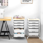 5-Drawer Storage Trolley Rolling Cart