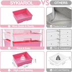 5-Drawer Storage Trolley Rolling Cart