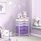 5-Drawer Storage Trolley Rolling Cart