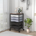 5-Drawer Storage Trolley Rolling Cart
