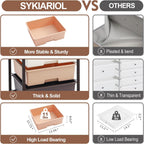5-Drawer Storage Trolley Rolling Cart