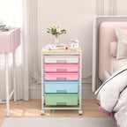 5-Drawer Storage Trolley Rolling Cart