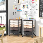 5-Drawer Storage Trolley Rolling Cart