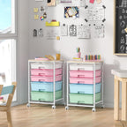 5-Drawer Storage Trolley Rolling Cart