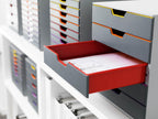 5 Drawer Unit A4 Colour Coded Draws Desktop
