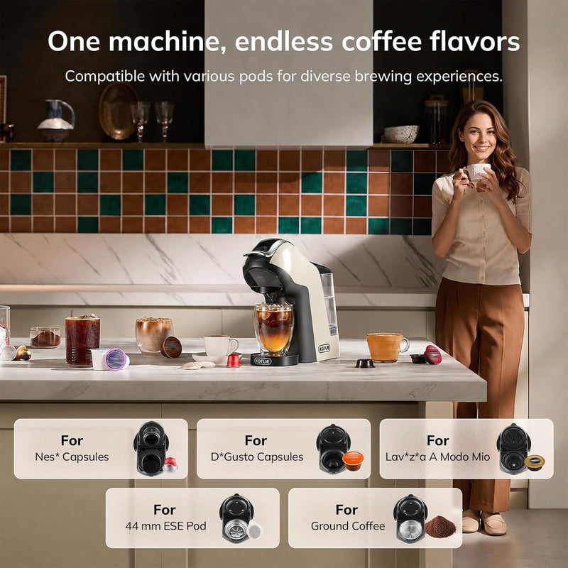 20 Bar 5 In1 Capsule Coffee Machine