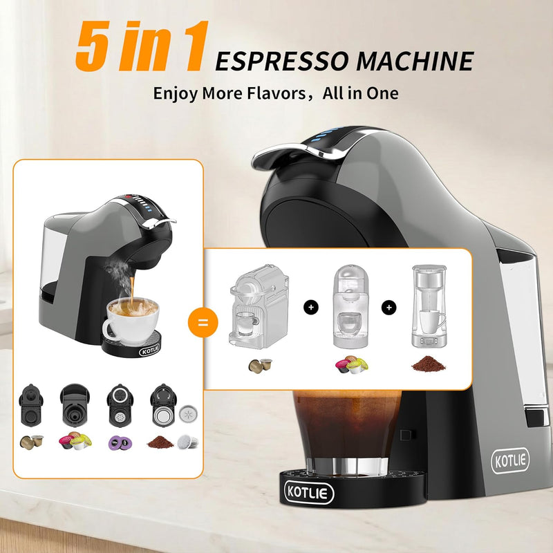 5 in 1 Coffee Pod Machine Capsule