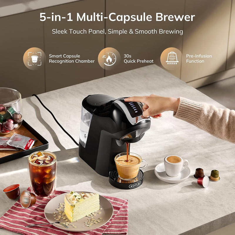5 in 1 Coffee Pod Machine Capsule