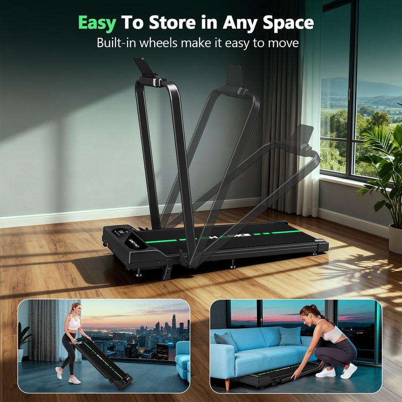 5-In-1 Foldable Treadmills for Home with 9