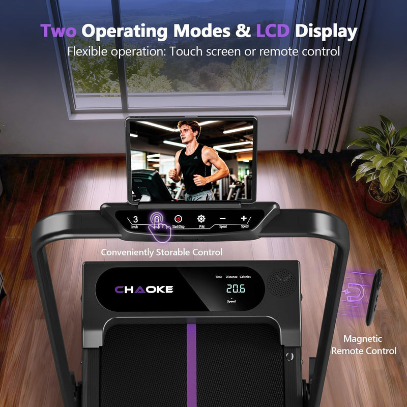 5-In-1 Foldable Treadmills for Home with 9