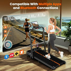 5-In-1 Foldable Treadmills for Home with 9