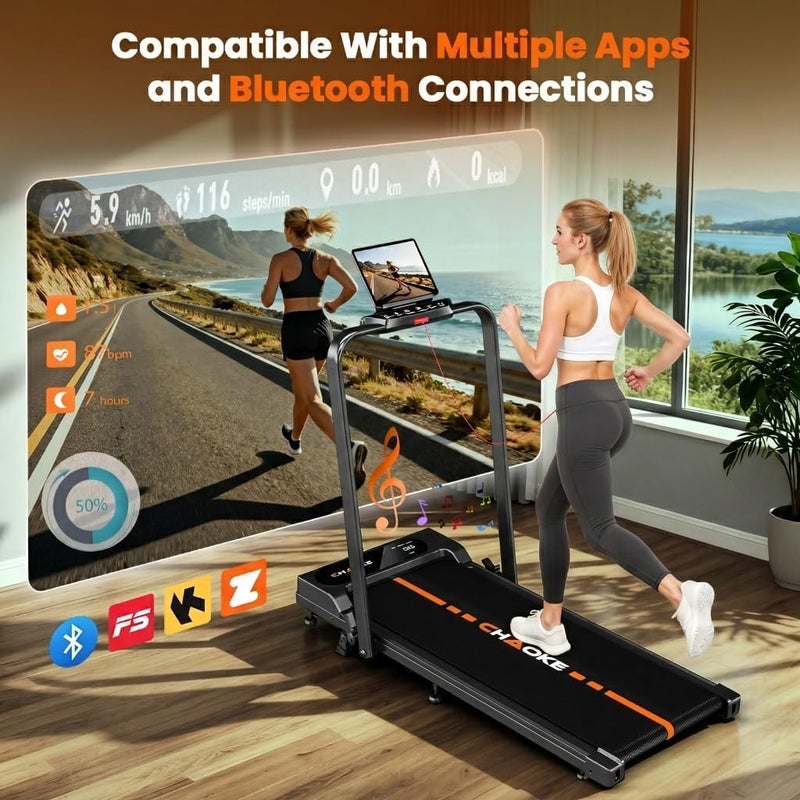5-In-1 Foldable Treadmills for Home with 9