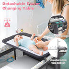 5 in 1 Folding Travel Cot Portable Baby