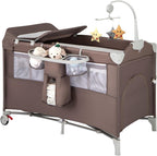5 in 1 Folding Travel Cot Portable Baby