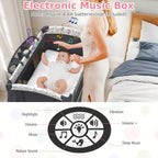 5 in 1 Folding Travel Cot Portable Baby