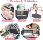 5 in 1 Folding Travel Cot Portable Baby