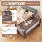 5 in 1 Folding Travel Cot Portable Baby
