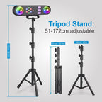 5-In-1 LED Dj Stand Light System with Kaleidoscope