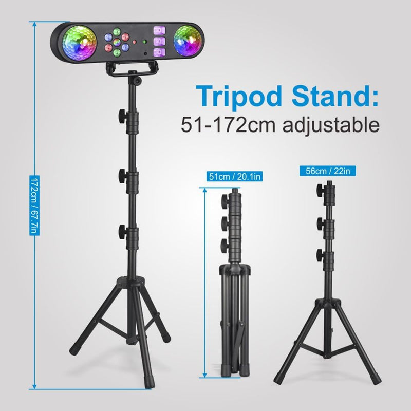 5-In-1 LED Dj Stand Light System with Kaleidoscope