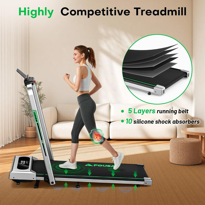 5 in 1 Walking Pad 7.5MPH Foldable Treadmill