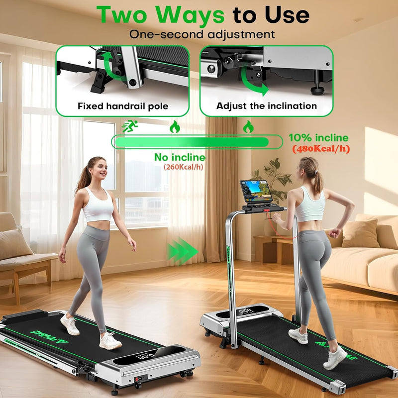 5 in 1 Walking Pad 7.5MPH Foldable Treadmill