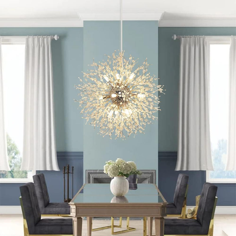 5-Light Brushed Nickel Chandelier with Shade 26" Rustic