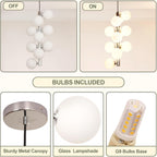 5-Light Brushed Nickel Chandelier with Shade 26" Rustic