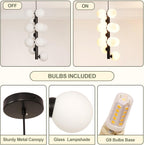 5-Light Brushed Nickel Chandelier with Shade 26" Rustic