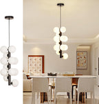 5-Light Brushed Nickel Chandelier with Shade 26" Rustic