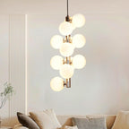 5-Light Brushed Nickel Chandelier with Shade 26" Rustic